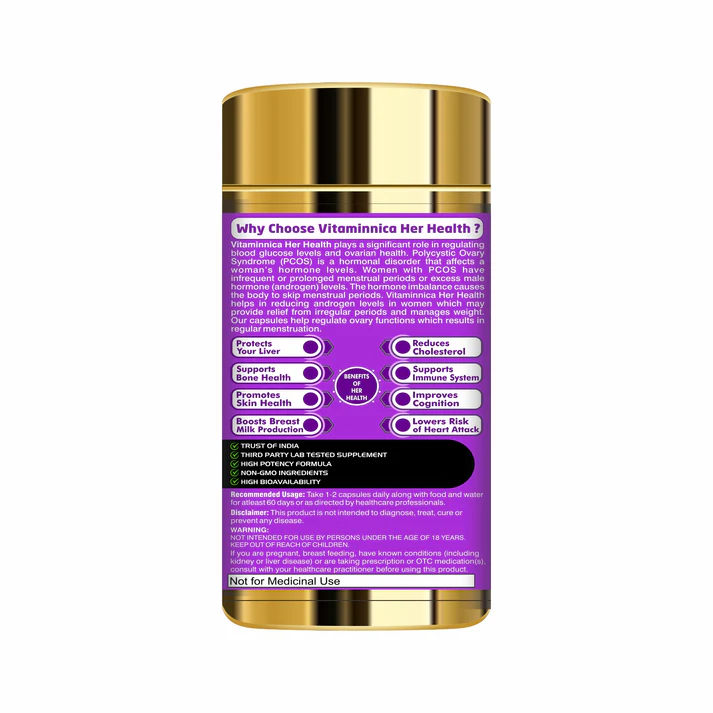 Vitaminnica Her Health PCOS Care- 60 Capsules - Image 2