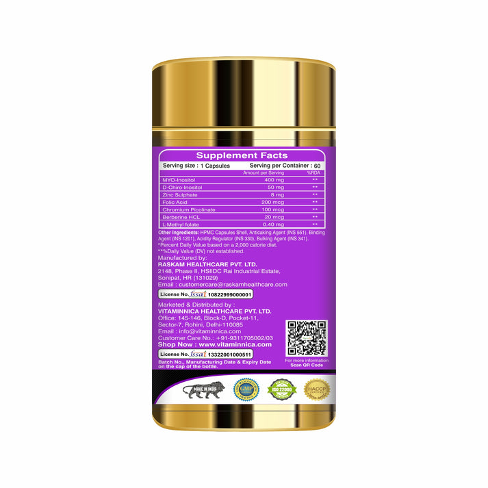 Vitaminnica Her Health PCOS Care- 60 Capsules - Image 3