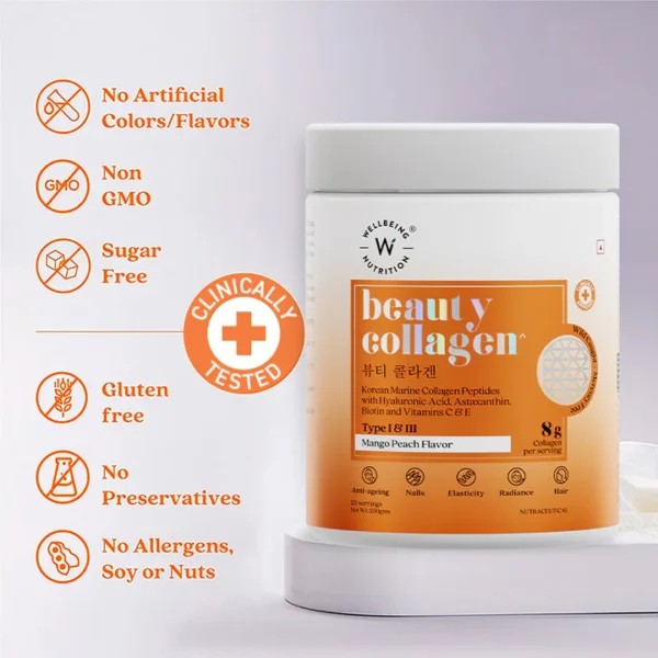 Beauty Korean Marine Collagen Peptides Mango Peach Flavour - Image 7