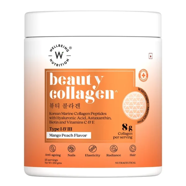Beauty Korean Marine Collagen Peptides Mango Peach Flavour