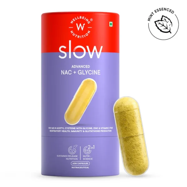 Slow Advanced N-Acetyl-Cysteine + Glycine Capsules