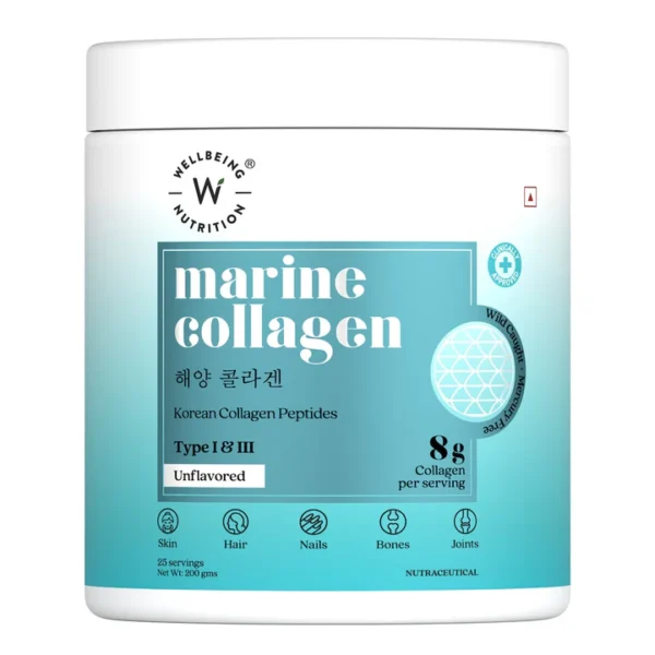Pure Korean Marine Collagen Peptides | Unflavored | Combat Signs of Ageing