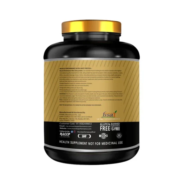 Muscle performance Nitra Whey Protein 2kg 4.4lbs - Image 3