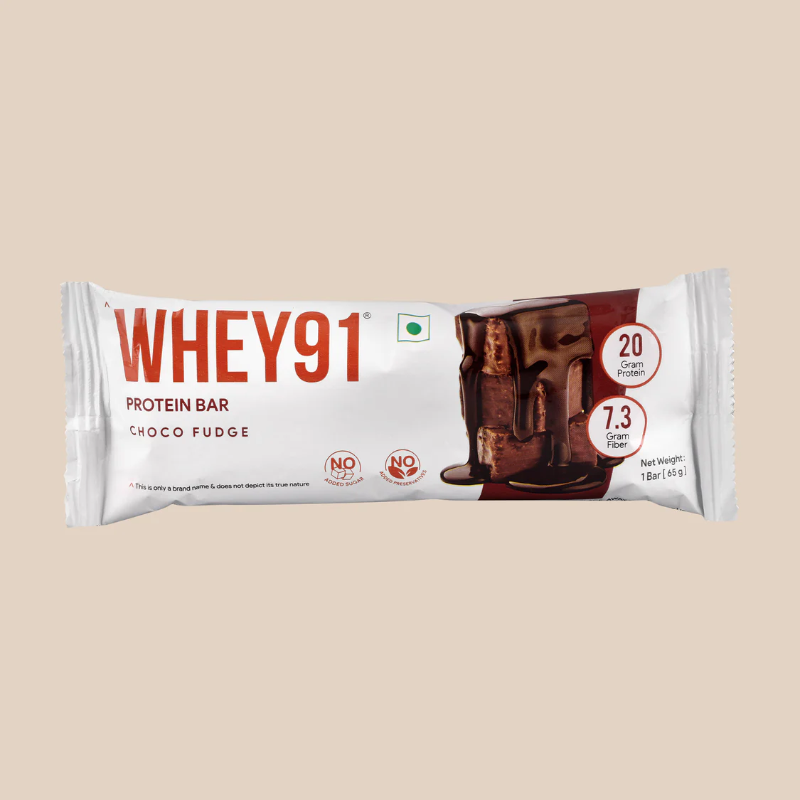 Whey91 Choco Fudge Protein Bars - 20g Protein 7.3 g Fibre (Pack of 6 bars) - Image 11