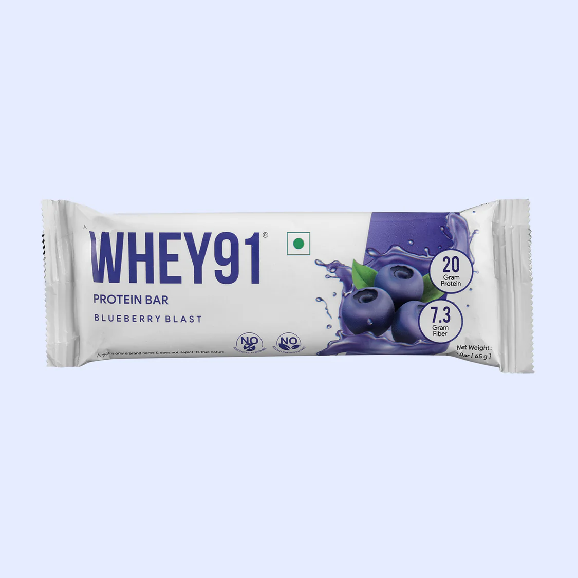 Whey91 Blueberry Blast Protein Bars - 20g protein, 7.3g fibre (Pack of 6 bars) - Image 10