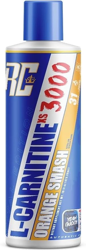 Ronnie Coleman Signature Series L-Carnitine 3000,Liquid Dietary Supplement,31 Servings (473.28 Ml Pack Of 1, Orange Smash)