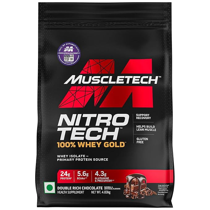 Muscletech Nitrotech 100% Whey Gold, Double Rich Chocolate - Image 7