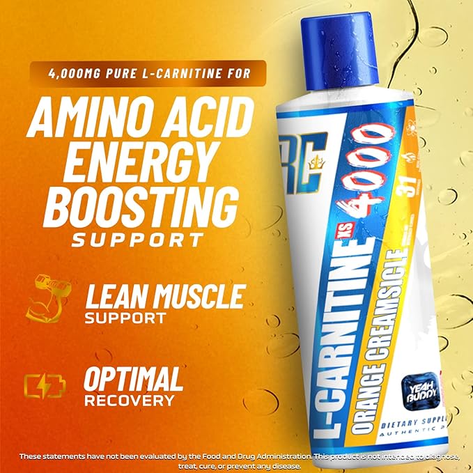 Ronnie Coleman Signature Series L Carnitine XS 4000 Liquid, Stimulant Free, Sugar Free, Zero Carbs, Lean Muscle Strength Support for Men & Women, 16 Oz, Orange Creamsicle - Image 5