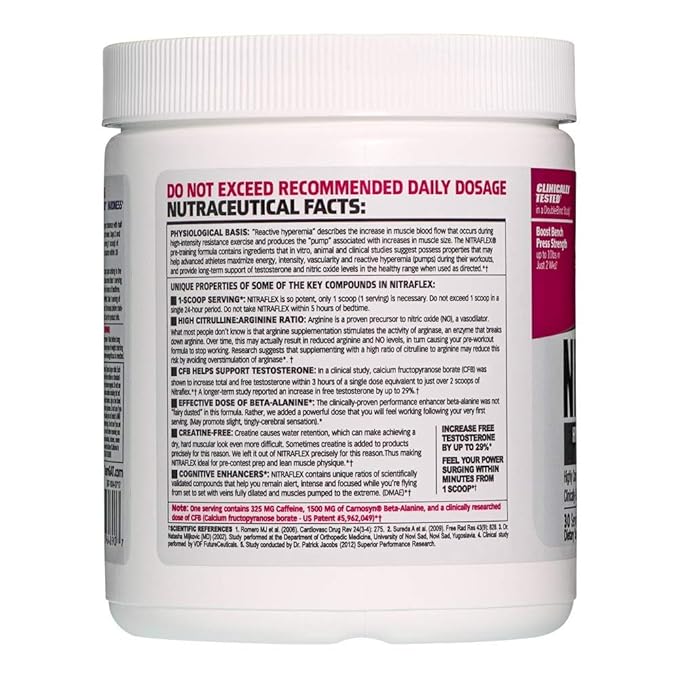 GAT Sport Nitraflex Fruit Punch Flavour powder -Pack of 30 Servings - Image 3