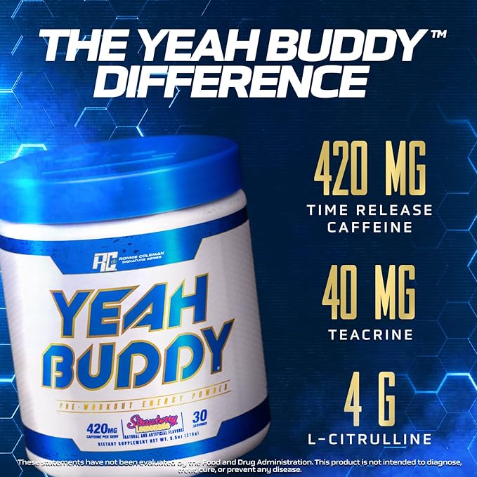 Ronnie Coleman Signature Series Yeah Buddy Powder- 270 G (Strawberry Lemonade) - Image 5