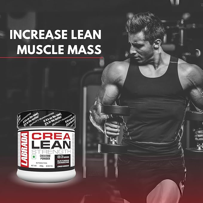 Labrada CreaLean Powder (Post Workout, Sustain longer workout, Muscle Repair & Recovery, 3g Creatine Monohydrate,For 83 Servings) - 0.55 lbs (250 gm) - Image 4