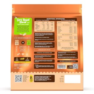 Alpino Supernatural Peanut Protein Powder Kesar Mango 1kg – 25g Plant Based Protein, 6.1g BCAAs, No Added Sugar, Vegan