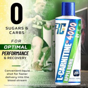 Ronnie Coleman Signature Series L Carnitine XS 4000 Liquid, Stimulant Free, Sugar Free, Zero Carbs, Lean Muscle Strength Support for Men & Women, 16 Oz, Apple Bomb