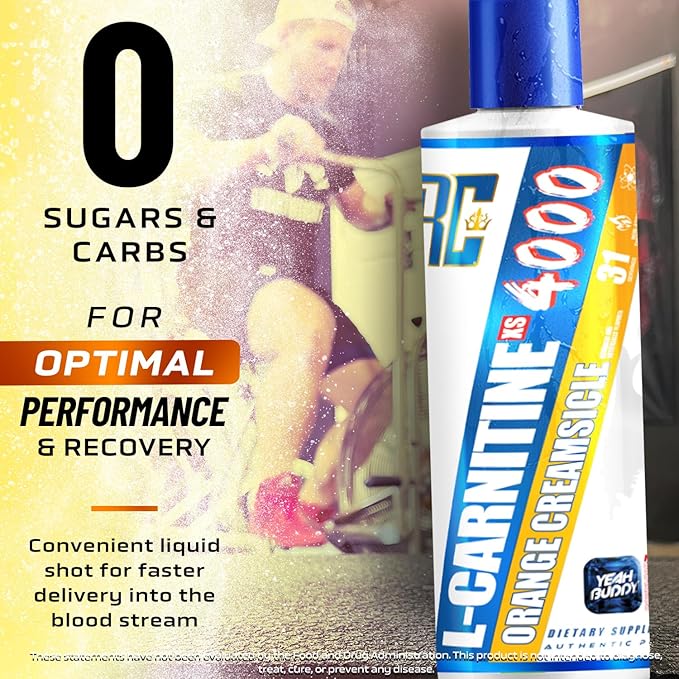 Ronnie Coleman Signature Series L Carnitine XS 4000 Liquid, Stimulant Free, Sugar Free, Zero Carbs, Lean Muscle Strength Support for Men & Women, 16 Oz, Orange Creamsicle - Image 3