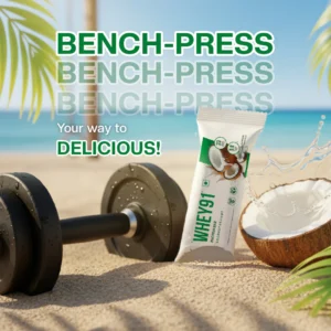 Whey91 Coconut Delight Protein Bars – 20g protein, 5.8g fibre (Pack of 6 bars)