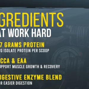 Corebolics Isolean 100% Whey Protein Isolate ( 2 kg, 63 Servings ) + FREE Samples And Protein Bar