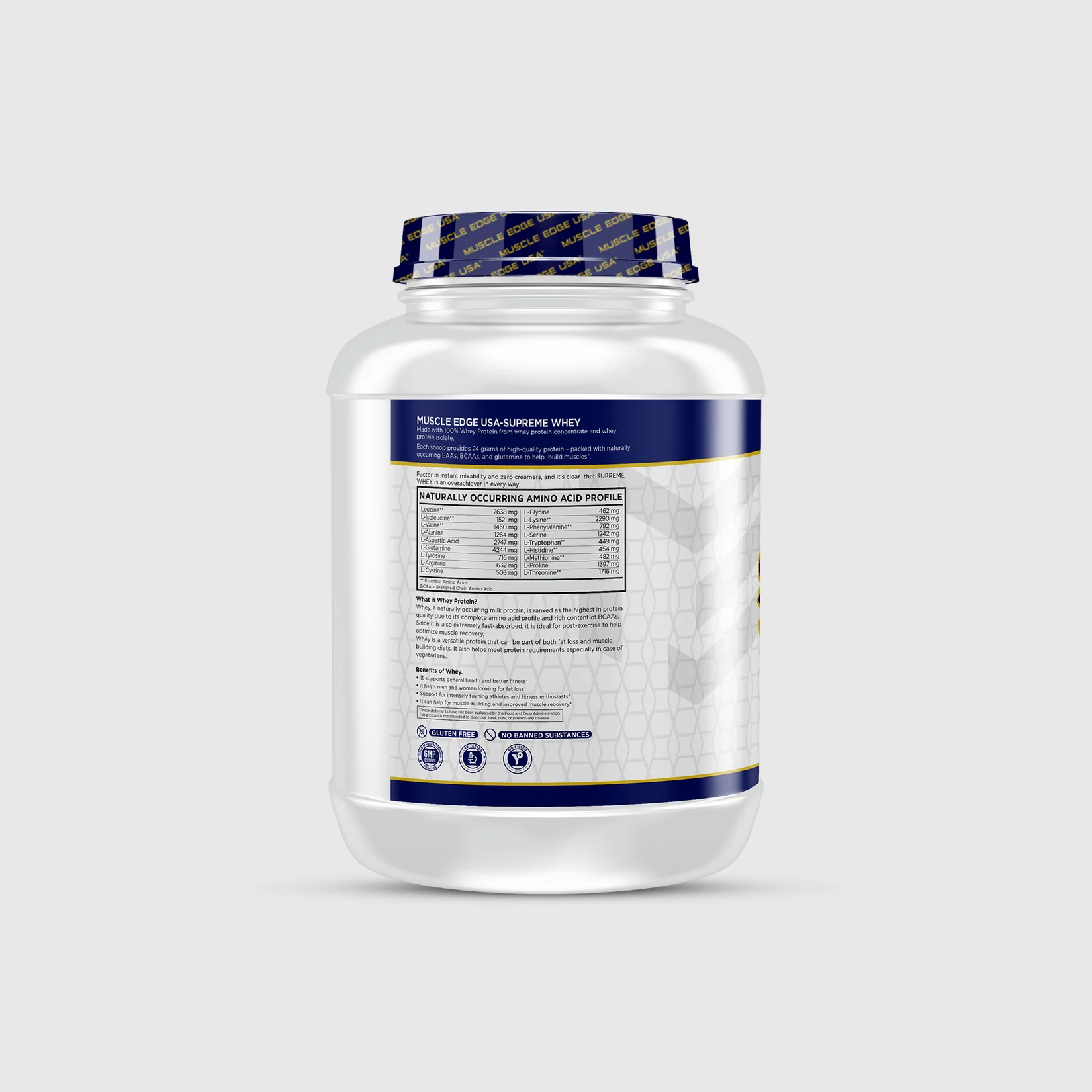 Muscle Edge USA Supreme Whey (5Lbs) - Image 3