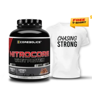 COREBOLICS NITROCORE WHEY PROTEIN ( 2 KG, 47 SERVINGS ) Free T-Shirt