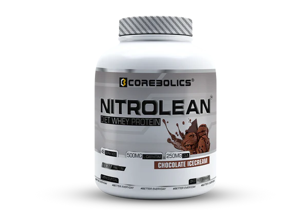 COREBOLICS NITROLEAN - DIET WHEY PROTEIN ( 2 KG, 48 SERVINGS ) Free T-Shirt - Image 10