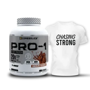 Corebolics Pro-1 Whey Protein ( 2 kg, 50 Serving ) Free T- Shirt