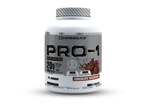 Corebolics Pro-1 Whey Protein ( 2 kg, 50 Serving ) Free T- Shirt - Image 10