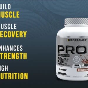 Corebolics Pro-1 Whey Protein ( 2 kg, 50 Serving ) Free T- Shirt