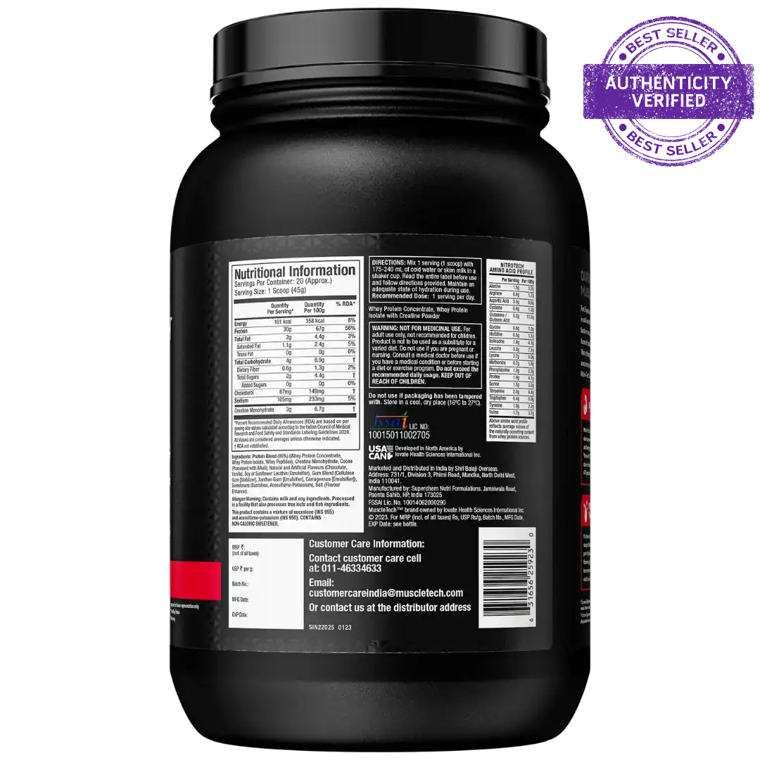 Muscletech™ Nitro-Tech™ Whey Protein - Image 3