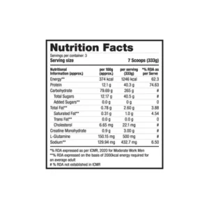 super mass gainer Protein Powder with L-glutamine & Creatine Monohydrate