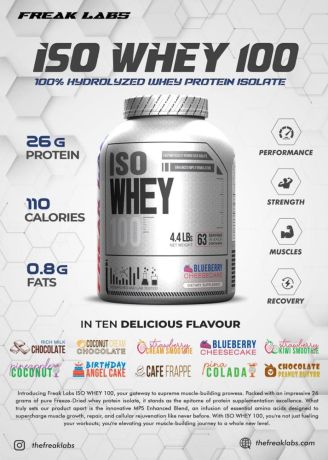 FREAKLABS ISO WHEY 100 | 4.4LBS - Image 3